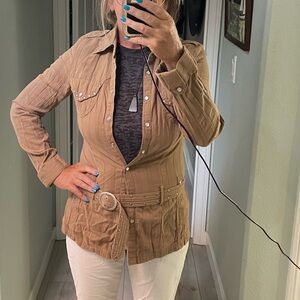 Women’s vintage antique style shirt jacket